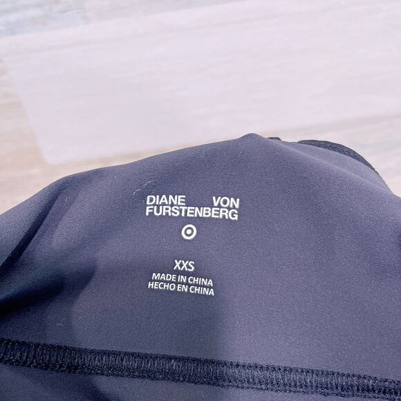 DVF x Target Tonal Zebra Activewear Jumpsuit Black Gray Unitard Womens XXS - Picture 5 of 8